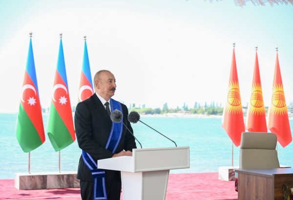 Prezident İlham Əliyev və Prezident Sadır Japarov mətbuata bəyanatlarla çıxış ediblər (FOTO/VİDEO) (YENİLƏNİB)