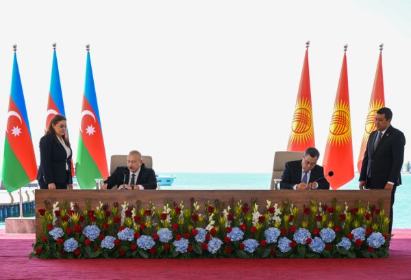Azərbaycan ilə Qırğızıstan arasında imzalanmış sənədlər mübadilə edilib (FOTO/VİDEO)