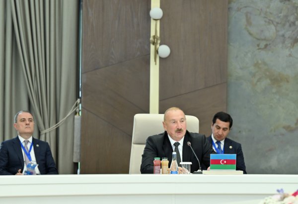 Prezident İlham Əliyev: Mərkəzi Asiya ölkələri ilə münasibətlər Azərbaycanın xarici siyasətinin əsas prioritetlərindən biridir (TAM ÇIXIŞ)