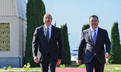 Prezident İlham Əliyevin Çolpon-Ata şəhərində rəsmi qarşılanma mərasimi olub (FOTO/VİDEO)
