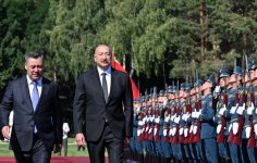 Prezident İlham Əliyevin Çolpon-Ata şəhərində rəsmi qarşılanma mərasimi olub (FOTO/VİDEO)