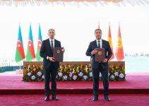 Azərbaycan ilə Qırğızıstan arasında imzalanmış sənədlər mübadilə edilib (FOTO/VİDEO)