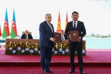 Azərbaycan ilə Qırğızıstan arasında imzalanmış sənədlər mübadilə edilib (FOTO/VİDEO)