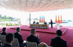 Azərbaycan ilə Qırğızıstan arasında imzalanmış sənədlər mübadilə edilib (FOTO/VİDEO)