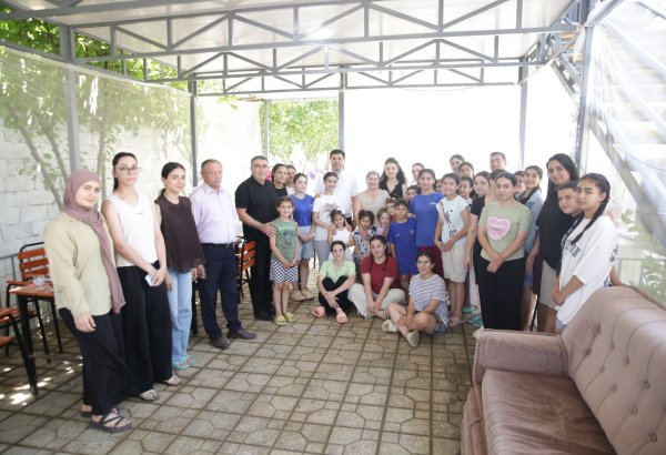 Elnur Rzayev Nabranda xüsusi qayğıya ehtiyacı olan uşaqları ziyarət edib (FOTO)