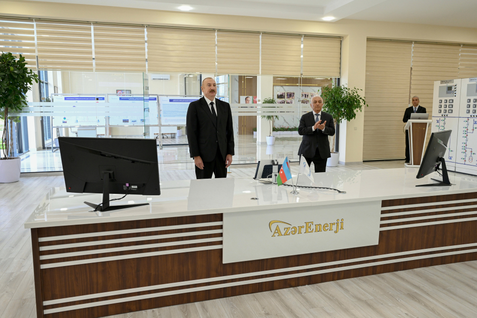Prezident İlham Əliyev “Yeni Səngəçal” yarımstansiyasının açılışında iştirak edib (FOTO/VİDEO)