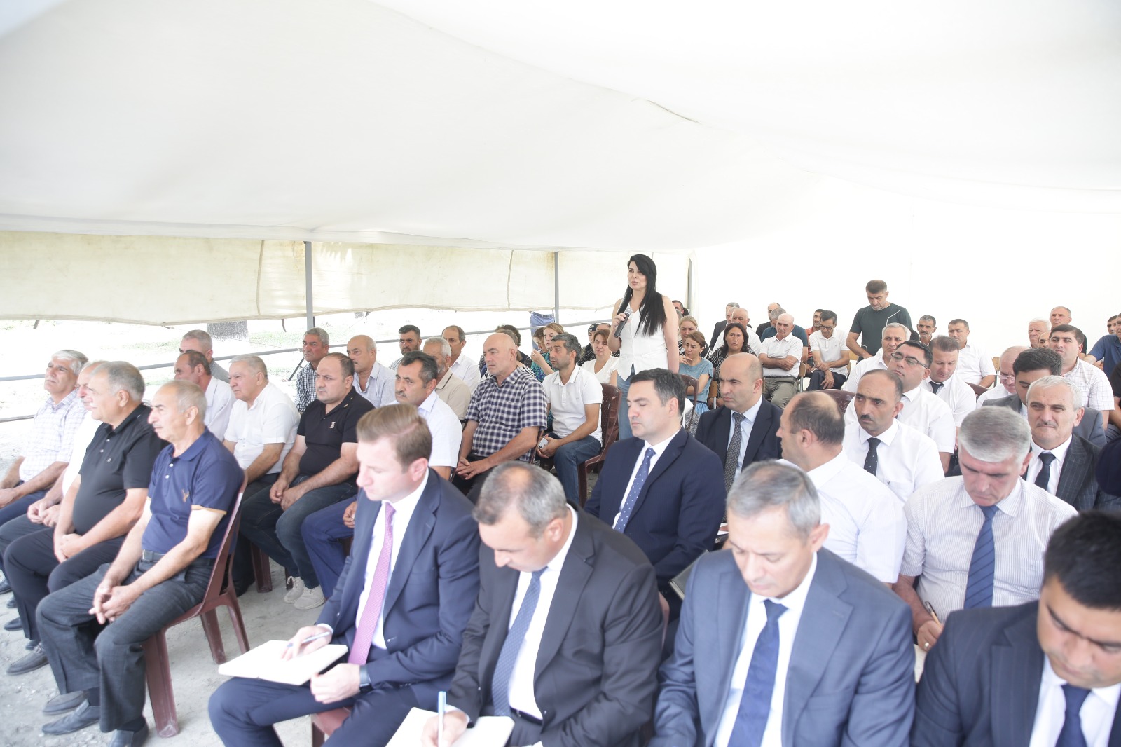 Xaçmazın Mürşüdoba kəndində sakinlərin müraciət və təklifləri dinlənilib (FOTO)