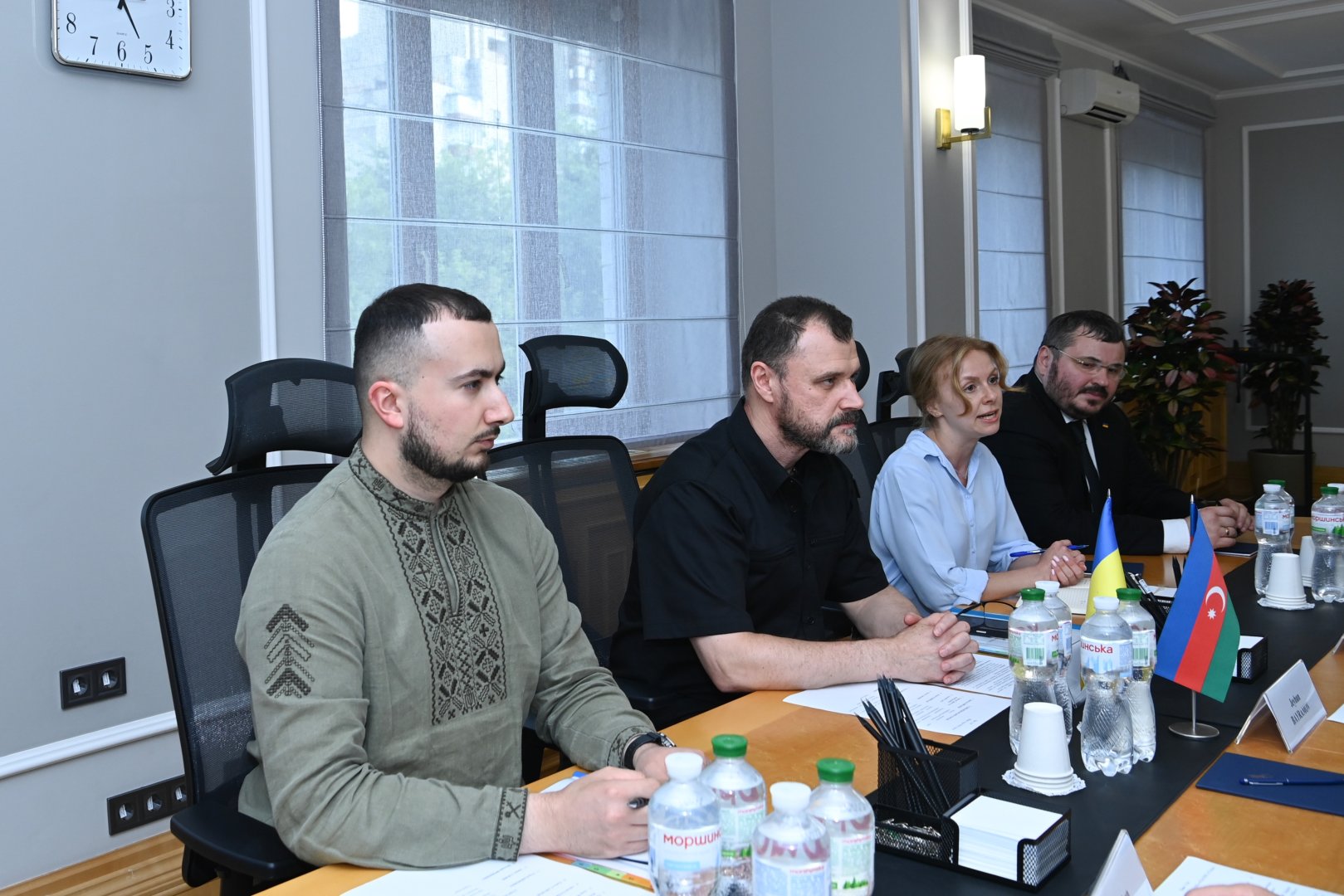 Ceyhun Bayramov Ukrayna Təhlükəsizlik Şurasının katibi ilə görüşüb