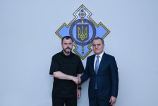 Ceyhun Bayramov Ukrayna Təhlükəsizlik Şurasının katibi ilə görüşüb