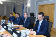 Ceyhun Bayramov Ukrayna Təhlükəsizlik Şurasının katibi ilə görüşüb