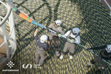 Xəzər dənizinin dibi ilə Trans-Xəzər Fiber-Optik Kabel Xəttinin çəkilişi başa çatıb (FOTO)