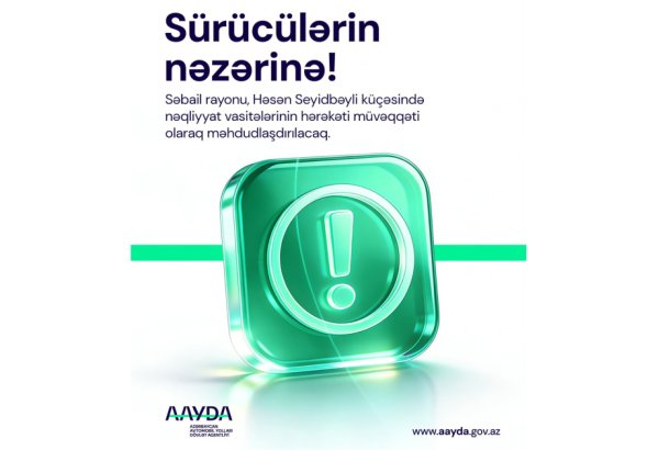 Bakıda bu küçədə nəqliyyatın hərəkəti məhdudlaşdırılacaq