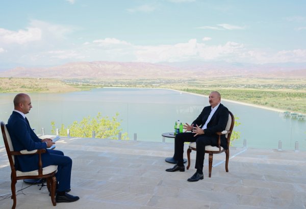 Prezident İlham Əliyev Naxçıvanda Azərbaycan Televiziyasına müsahibə verib (FOTO/VİDEO)