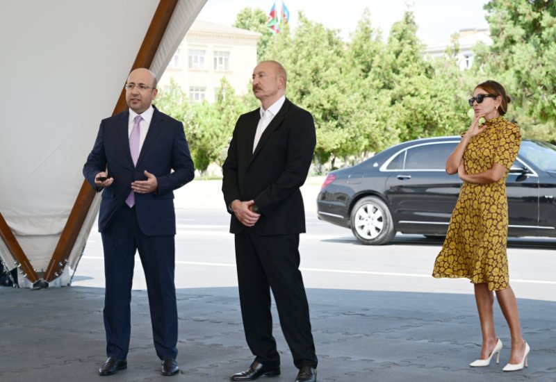 Prezident İlham Əliyev və Birinci xanım Mehriban Əliyeva “Naxçıvan şəhərinin 2044-cü ilədək inkişafına dair Baş Planı” ilə tanış olublar (FOTO)