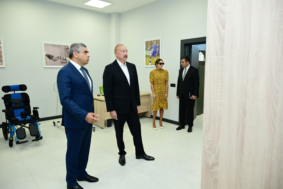 Prezident İlham Əliyev və Birinci xanım Mehriban Əliyeva Naxçıvan Regional DOST Mərkəzinin açılışında iştirak ediblər (FOTO/VİDEO)