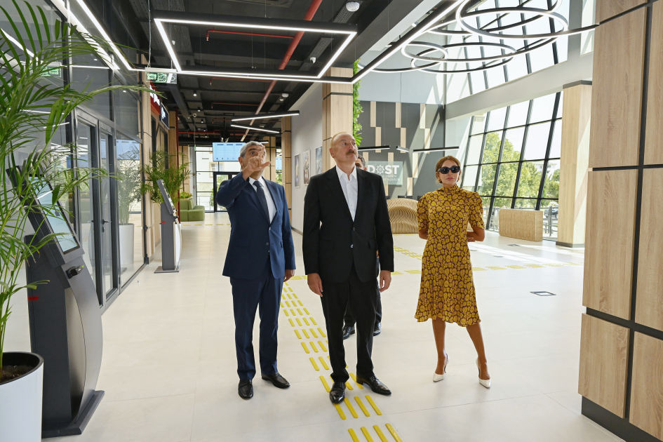 Prezident İlham Əliyev və Birinci xanım Mehriban Əliyeva Naxçıvan Regional DOST Mərkəzinin açılışında iştirak ediblər (FOTO/VİDEO)
