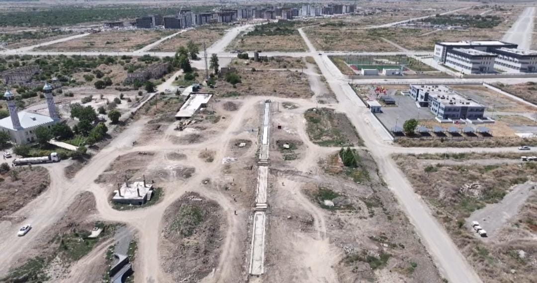Ağdamda Mərkəzi parkın inşası davam edir – layihənin əsas xüsusiyyətləri açıqlanıb (FOTO)