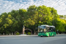 Naxçıvanda ictimai nəqliyyat yenilənib, 72 elektrikli avtobus istifadəyə verilib (FOTO)