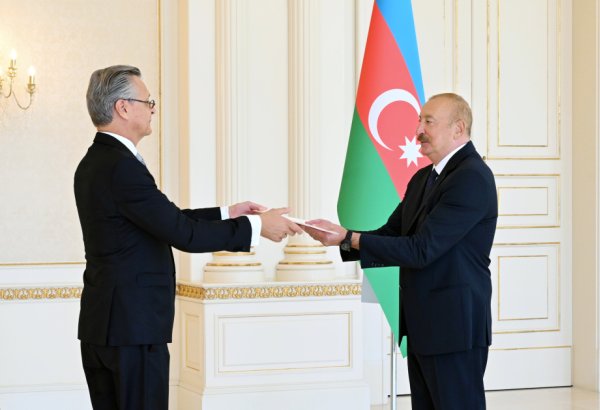 Prezident İlham Əliyev Almaniyanın Azərbaycanda yeni təyin olunmuş səfirinin etimadnaməsini qəbul edib (FOTO)