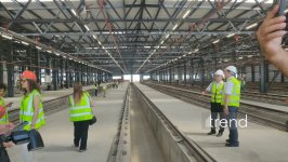 “Dərnəgül” elektrik deposunda inşaat işlərinin ikinci mərhələsi yekunlaşıb (FOTO)