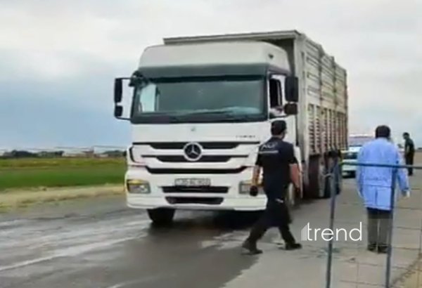 Samuxda qarayaraya görə nəzarət postu qurulub (VİDEO)