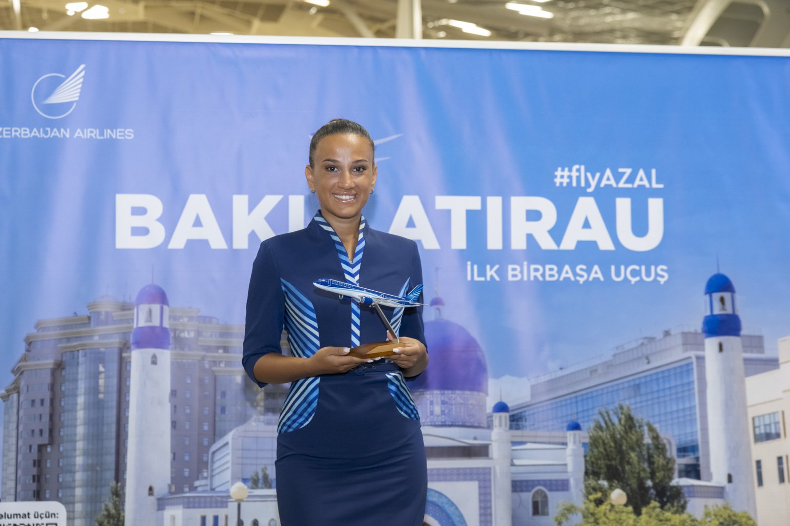 Azərbaycan Hava Yolları Atırauya ilk reysini uğurla həyata keçirib - FOTO
