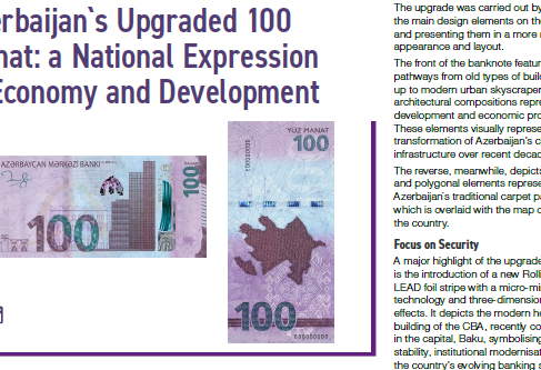 Nüfuzlu jurnalda yenilənmiş 100 manat barədə məqalə dərc edilib