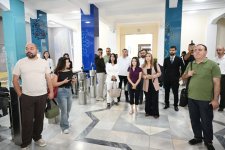 Azərbaycan jurnalistləri Özbəkistanın media mühiti ilə tanış olublar (FOTO/VİDEO)