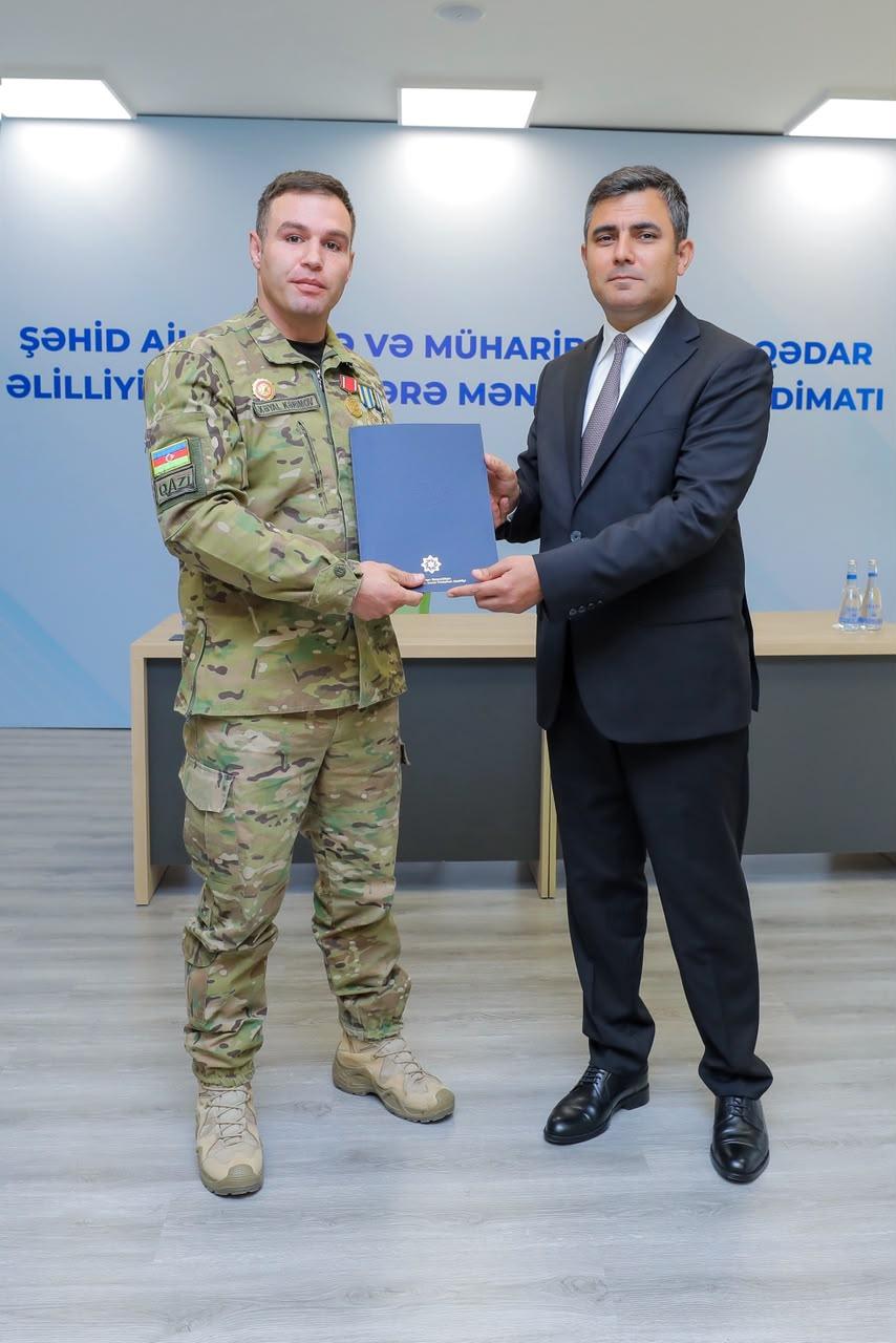 Naxçıvanda şəhid ailələri və müharibə əlillərinə 68 mənzil verilib (FOTO)