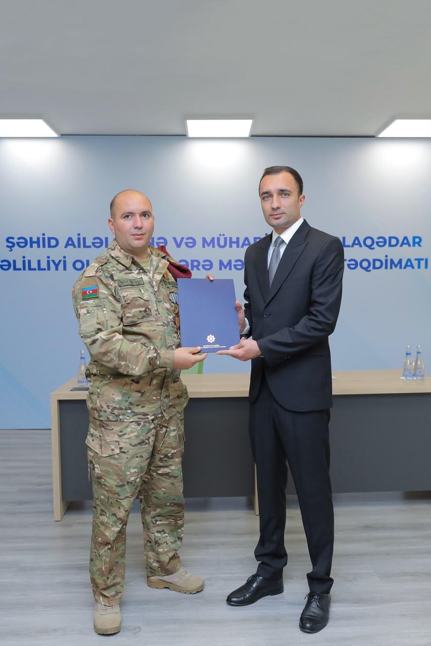 Naxçıvanda şəhid ailələri və müharibə əlillərinə 68 mənzil verilib (FOTO)