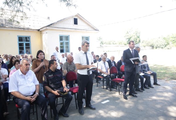 Nabranda sakinlərin müraciət və təklifləri dinlənilib (FOTO)