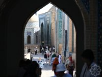 Azərbaycanlı jurnalistlər Səmərqənddəki Şahi-Zinda abidə kompleksini ziyarət ediblər (FOTO)