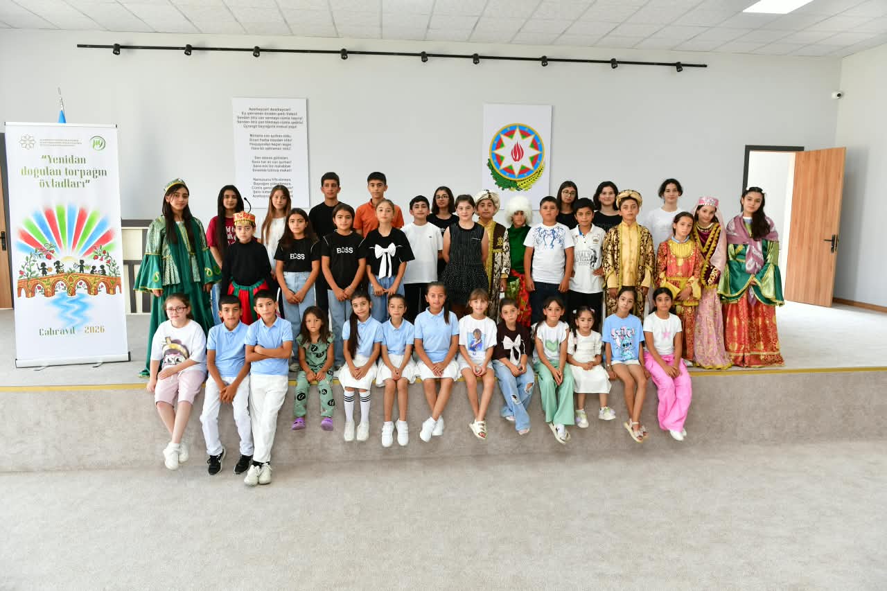 Cəbrayılda uşaqlar və yeniyetmələr üçün yaradıcılıq ustad dərsləri keçirilib (FOTO/VİDEO)