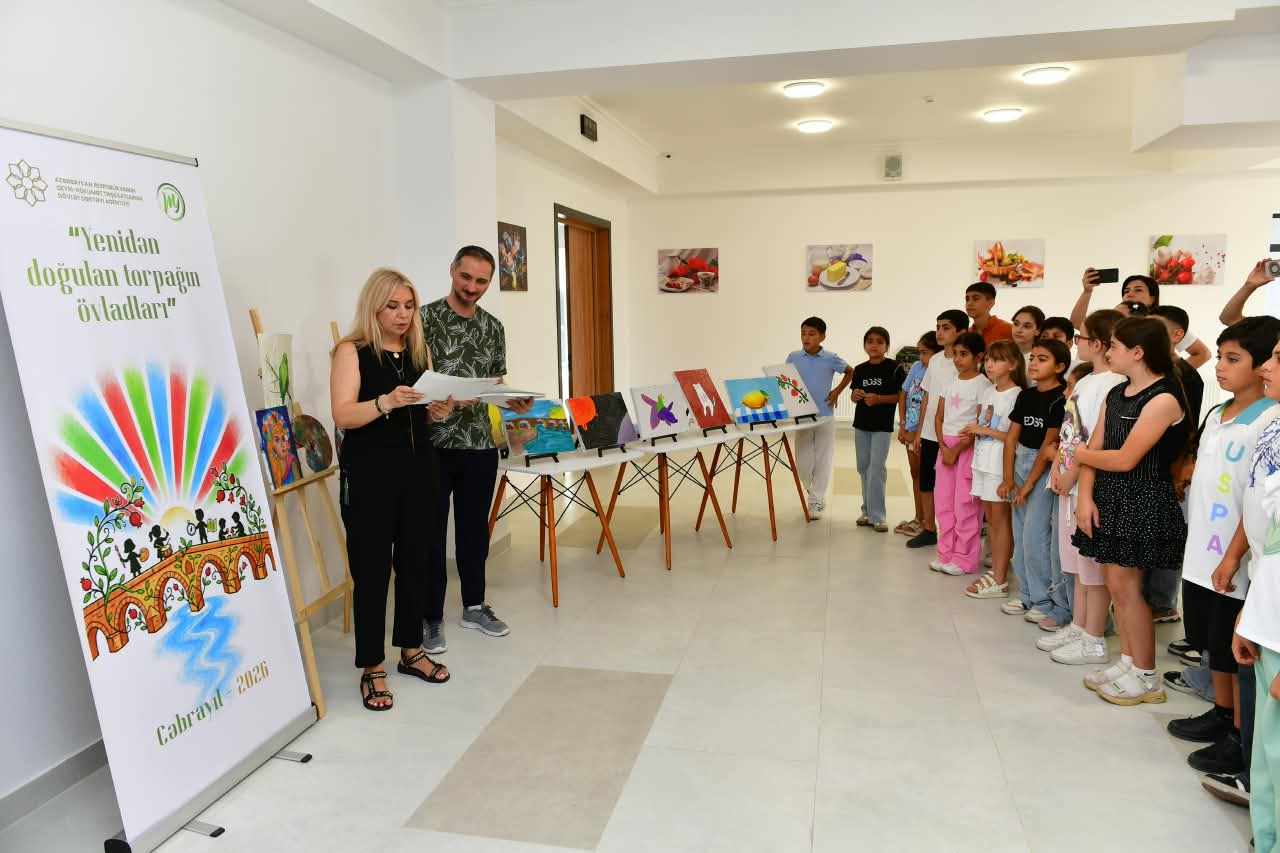 Cəbrayılda uşaqlar və yeniyetmələr üçün yaradıcılıq ustad dərsləri keçirilib (FOTO/VİDEO)