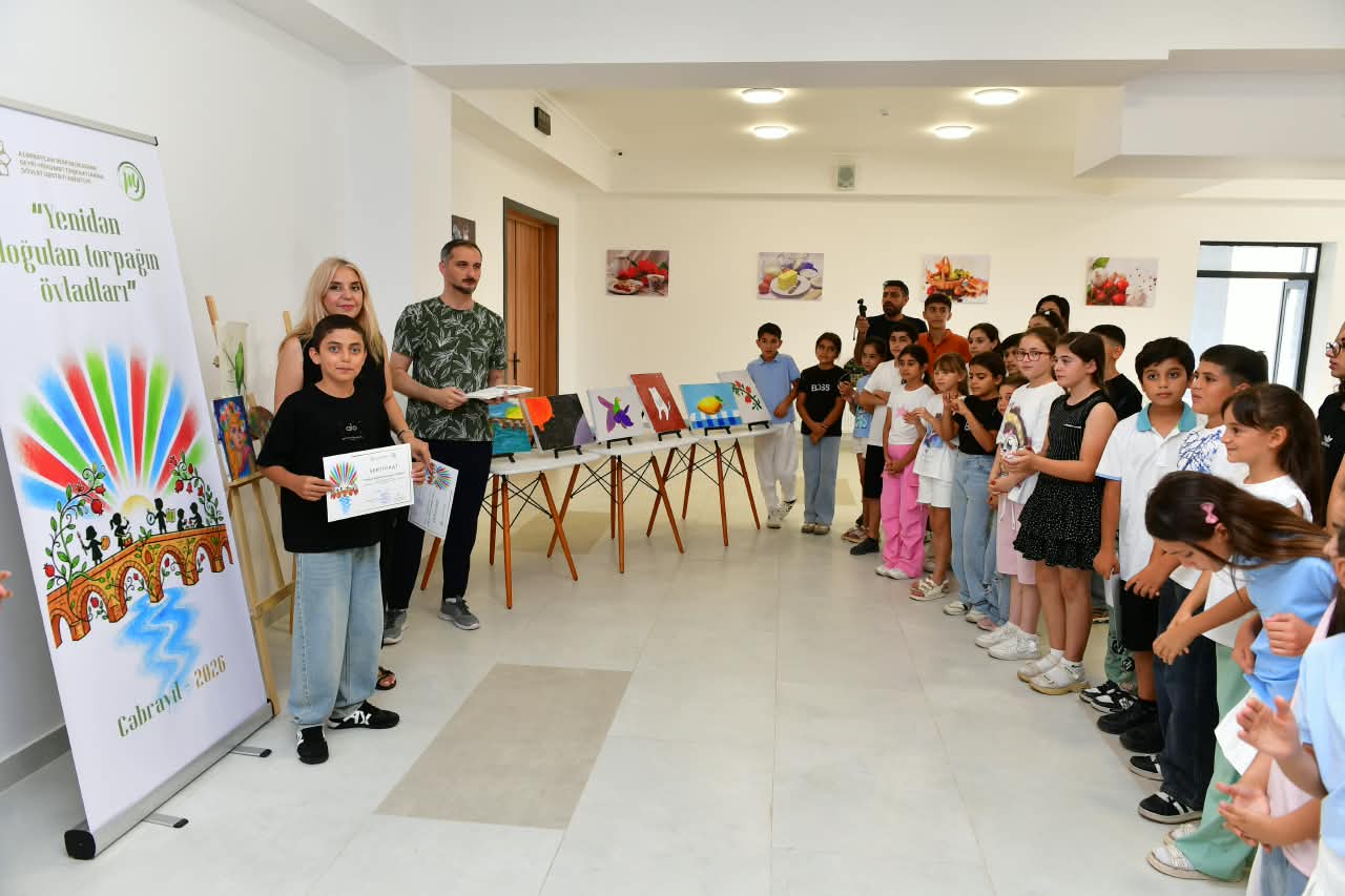 Cəbrayılda uşaqlar və yeniyetmələr üçün yaradıcılıq ustad dərsləri keçirilib (FOTO/VİDEO)