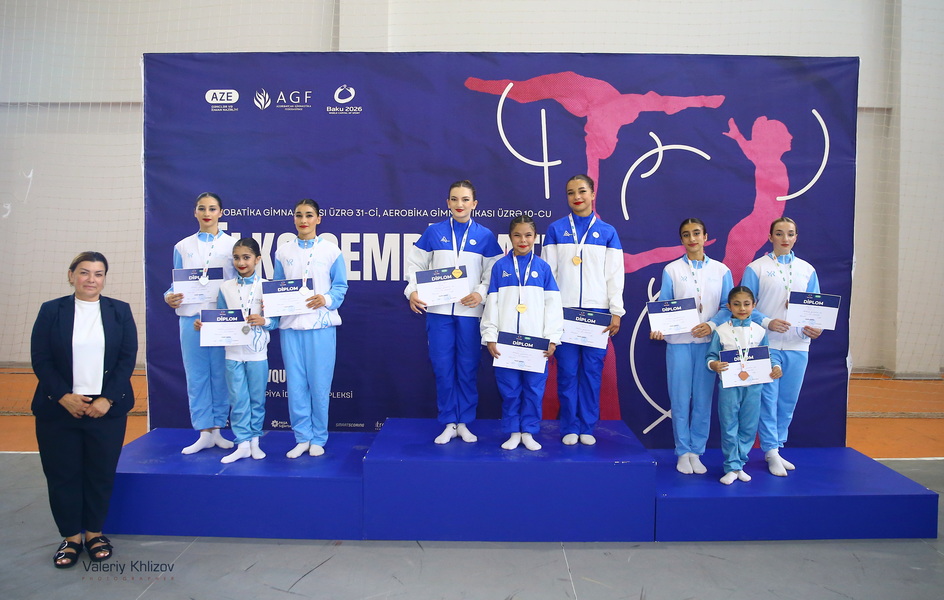 Akrobatika və aerobika gimnastikası üzrə ölkə çempionatları keçirilib (FOTO)
