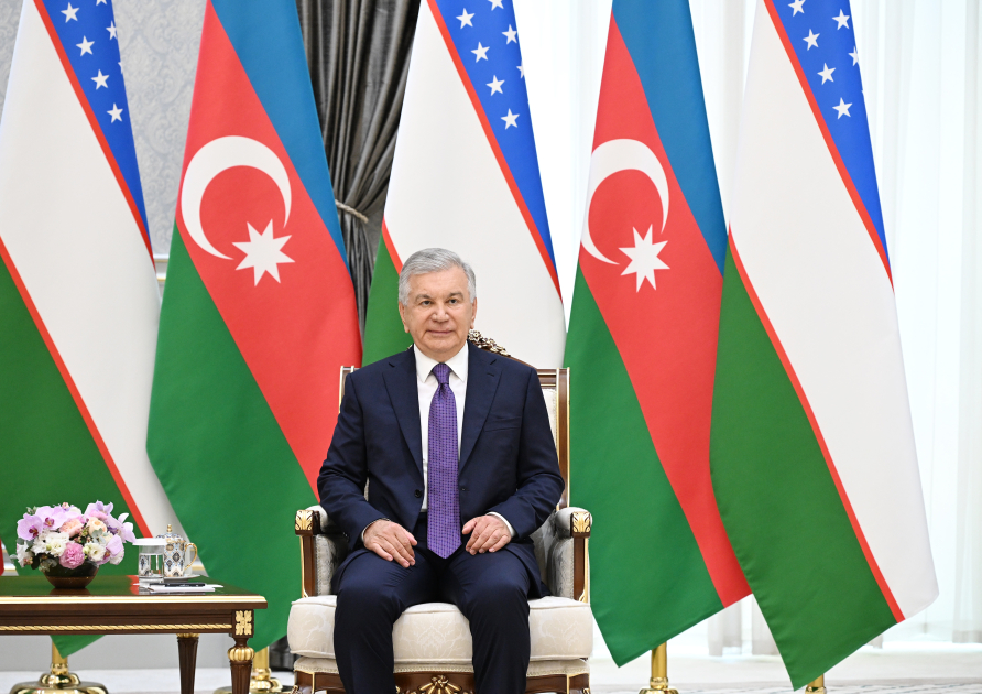 Daşkənddə Azərbaycan Prezidenti İlham Əliyevin Özbəkistan Prezidenti ilə təkbətək görüşü olub (FOTO/VİDEO)