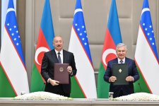 Daşkənddə Azərbaycan-Özbəkistan sənədlərinin imzalanması və mübadiləsi mərasimi olub (FOTO) (YENİLƏNƏCƏK)