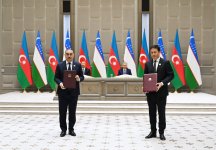 Daşkənddə Azərbaycan-Özbəkistan sənədlərinin imzalanması və mübadiləsi mərasimi olub (FOTO) (YENİLƏNƏCƏK)