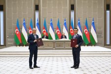 Daşkənddə Azərbaycan-Özbəkistan sənədlərinin imzalanması və mübadiləsi mərasimi olub (FOTO) (YENİLƏNƏCƏK)