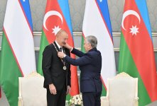 Daşkənddə Azərbaycan və Özbəkistan prezidentlərinin təltifolunma mərasimi keçirilib (FOTO) (YENİLƏNƏCƏK)