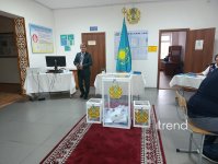 Qazaxıstanın Akmola vilayətində Kurultaya seçkilər üzrə səsvermə keçirilir (FOTO)