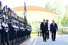 Daşkənddə Prezident İlham Əliyevin rəsmi qarşılanma mərasimi olub (FOTO) (YENİLƏNİB)