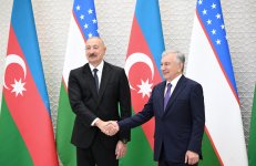 Daşkənddə Prezident İlham Əliyevin rəsmi qarşılanma mərasimi olub (FOTO) (YENİLƏNİB)