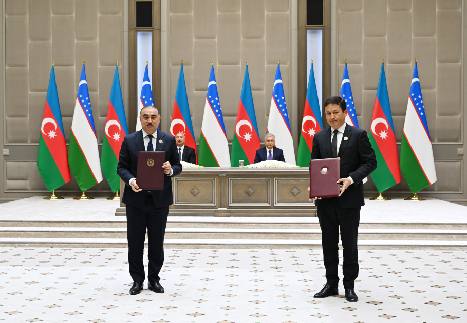 Daşkənddə Azərbaycan-Özbəkistan sənədlərinin imzalanması və mübadiləsi mərasimi olub (FOTO) (YENİLƏNƏCƏK)