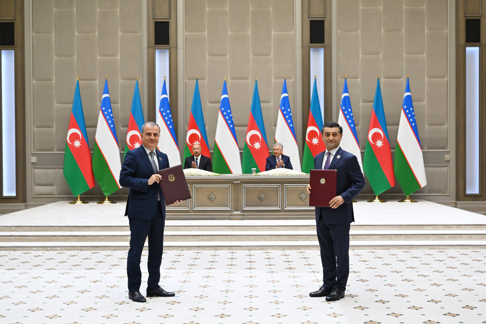 Daşkənddə Azərbaycan-Özbəkistan sənədlərinin imzalanması və mübadiləsi mərasimi olub (FOTO) (YENİLƏNƏCƏK)