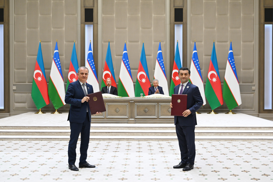 Daşkənddə Azərbaycan-Özbəkistan sənədlərinin imzalanması və mübadiləsi mərasimi olub (FOTO) (YENİLƏNƏCƏK)