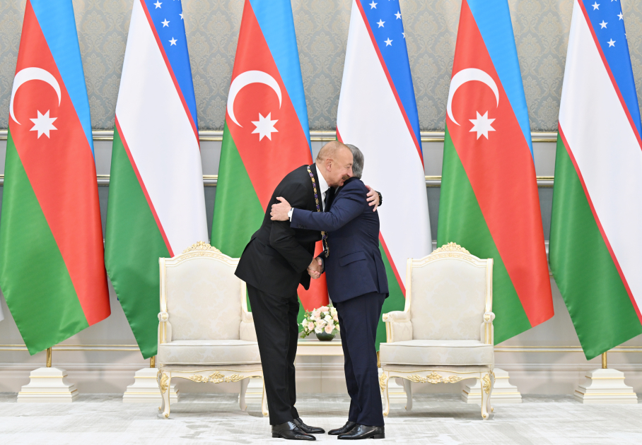 Daşkənddə Azərbaycan və Özbəkistan prezidentlərinin təltifolunma mərasimi keçirilib (FOTO) (YENİLƏNƏCƏK)