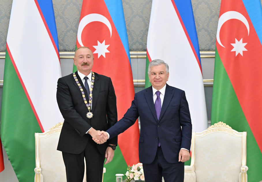 Daşkənddə Azərbaycan və Özbəkistan prezidentlərinin təltifolunma mərasimi keçirilib (FOTO) (YENİLƏNƏCƏK)