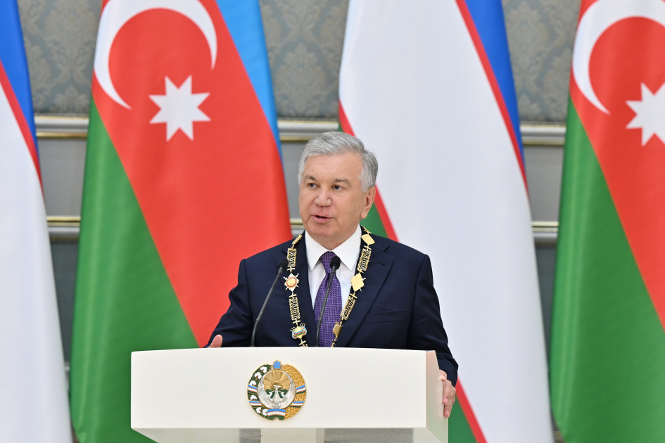 Daşkənddə Azərbaycan və Özbəkistan prezidentlərinin təltifolunma mərasimi keçirilib (FOTO) (YENİLƏNƏCƏK)